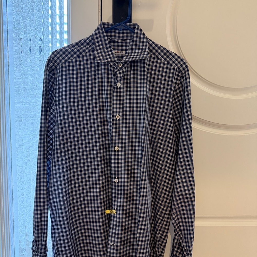 Kith Classic Navy Checkered Men's Shirt